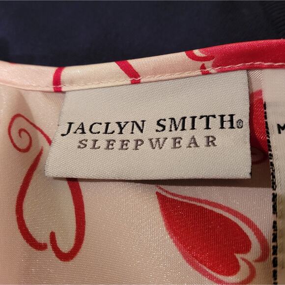 Jaclyn Smith Valentine Heart Chemise Slip Nightie size Medium - Picture 6 of 8